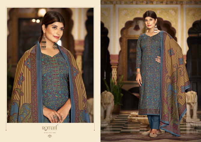 Romani Soneri Winter Wear Pashmina Dress Material Catalog
